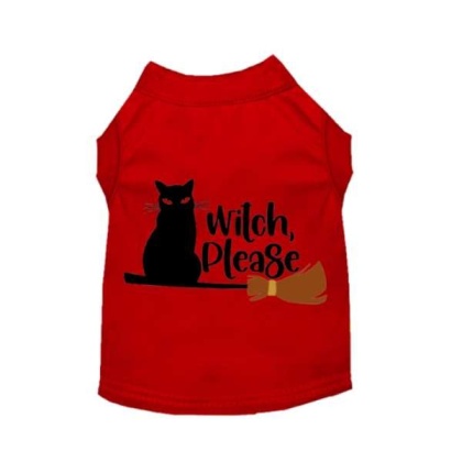 RED - Witch Please Cat - X Large