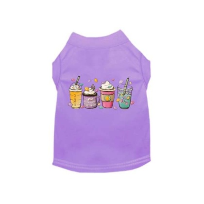 LAVENDER - Easter Bunny Fun Dog Dress and Tee - X Small