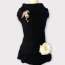 Elegant Flamingo Rhinestone and Pearl-Dog Dress - Small