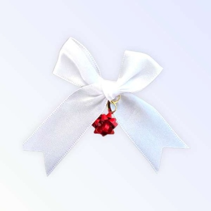 WHITE - Gift Wrap Hair Bows