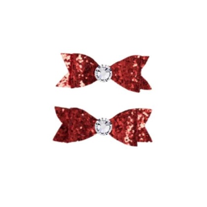 RED - Glitter & Glam Bows