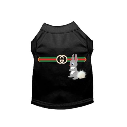 BLACK - Gucchewi Bunny- Dog Shirt - Small