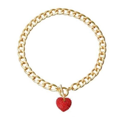 Red - Heart Toggle Necklace