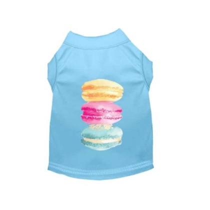 BLUE - It\'s A Macaroon Summer- Dog Shirt - Medium