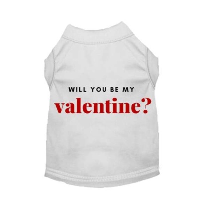 White - Will You Be My Valentine - Large