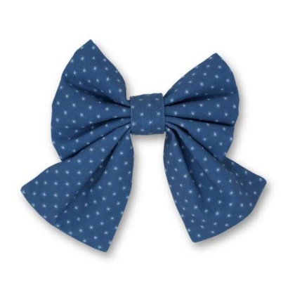 Starry Sky Sailor Dog Bow - Large