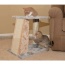 Armarkat  2 Level Platform Scratcher Real Wood Cat Post