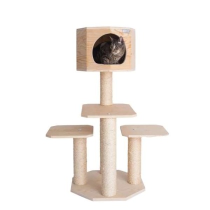 Armarkat Premium  Scots Pine, Solid Wood Cat Tree 46\