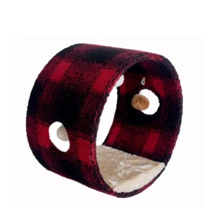 Armarkat Real Wood Cat Hideaway Tunnel, Scotch Plaid - 12\