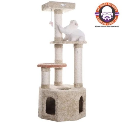 Armarkat X5703 Carpet Cat Furniture Real Wood Cat Condo