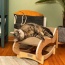 Medium Cat Rocking Chair, Detachable Cat Swing Chair S1302