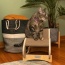 Medium Cat Rocking Chair, Detachable Cat Swing Chair S1302