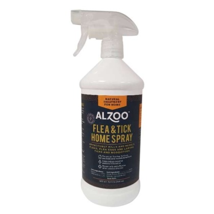 ALZOO Plant-Base Flea & Tick Home Spray, 32oz - 32oz