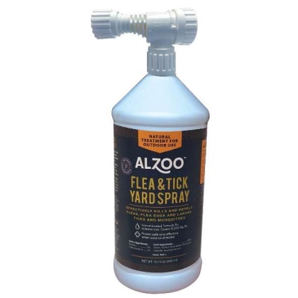 ALZOO Plant-Base Flea & Tick Yard Spray, 32oz - 32oz