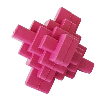 Pink - Geometric TPR Dog Chew Toy