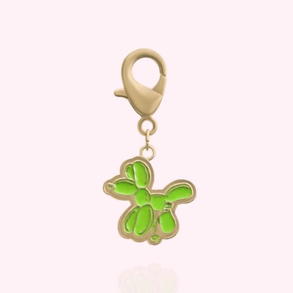 Gold - Balloon Dog Collar Charm