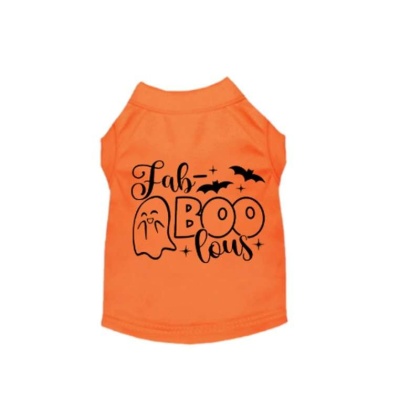 Fab-BOO-lous Ghost- Dog Shirt - L