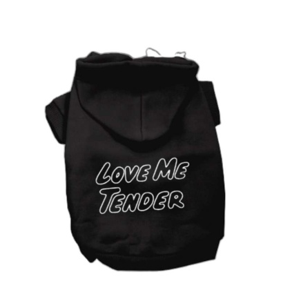 Love Me Tender- Dog Hoodie - Medium