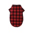 My Fancy Buffalo Plaid Bowtie Dog Shirt - L