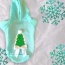 Quilted Christmas Tree Dog Hoodie - Small