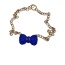 Royal Blue Bow Necklace- Big Dog Necklace - 2XL