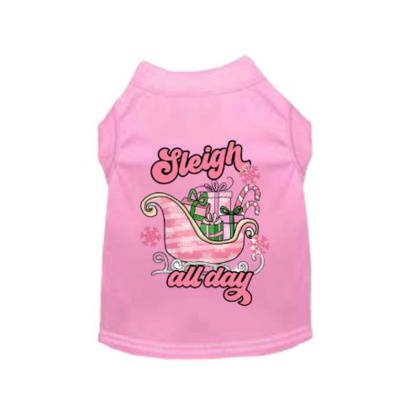 Sleigh All Day - Dog Shirt - S