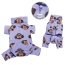 Lavender - Silly Monkey Fleece Turtleneck Pajamas - XS