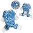 Blue - Ultra Soft Plush Minky Silly Sharks Pajamas - L