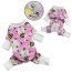 Pink - Ultra Soft Plush Minky Bumblebee & Flower Pajamas - XS