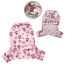 Pink - Girly Monkey Flannel Pajamas with 2 Pockets - XS