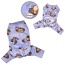 Lavender - Silly Monkey Front Sleeveless Fleec Pajamas - M