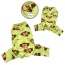 Lime - Silly Monkey Front Sleeveless Fleec Pajamas - XS