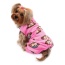 Pink - Silly Monkey Front Sleeveless Fleec Pajamas - XS