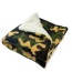 Green - Camouflage Fleece/Plush Blanket - One Size