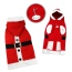 Red - Santa Hooded Sweater with Soft Fur Trims - L