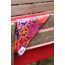 Spooky Bat Squares Dog Bandana - S/M - 18in x 10in