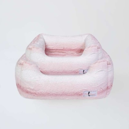 Pink Angora - Cashmere Dog Bed - Small