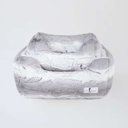 Silver Angora - Cashmere Dog Bed - Small