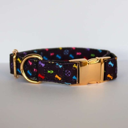 Black/Multi  - Standard Bonejour Collar