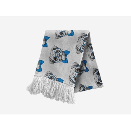 Smartie Pants Pug Luxury Turkish Scarves