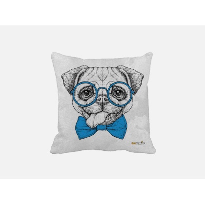 Smartie Pants Pug Throw Pillow