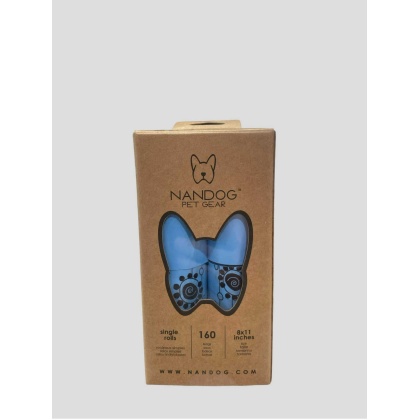 Blue/Blue Flower Chain - NANDOG 100% Bio Poop Bags