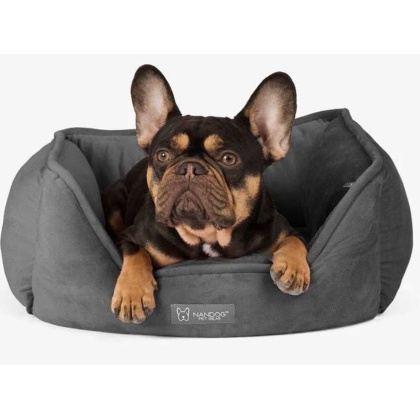 DARK GRAY - NANDOG Reversible Micro-Plush Fabric Pet Bed