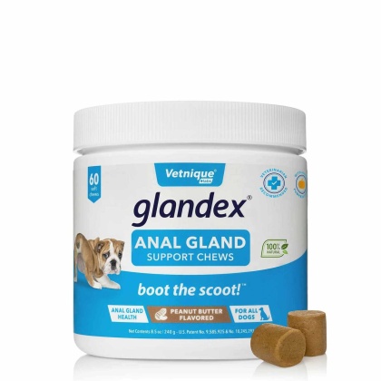 Glandex Anal Gland Soft Chew Peanut Butter  - 60ct