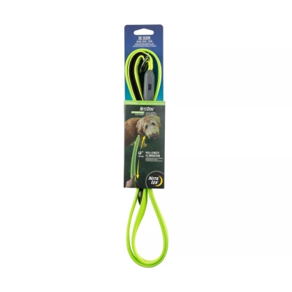 Lime Green LED - Nite Ize NiteDog Rechargeable LED Leash