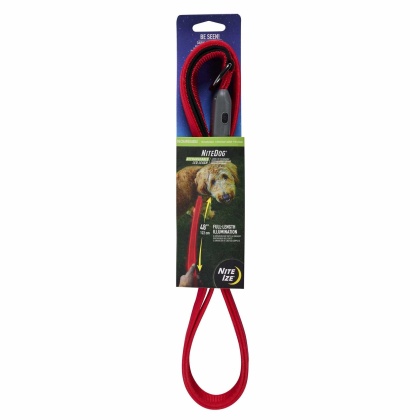 Red/Red LED - Nite Ize NiteDog(R) Rechargeable LED Leash