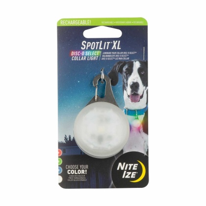 Nite Ize SpotLit XL Rechargeable Collar Light - Disc-O Select