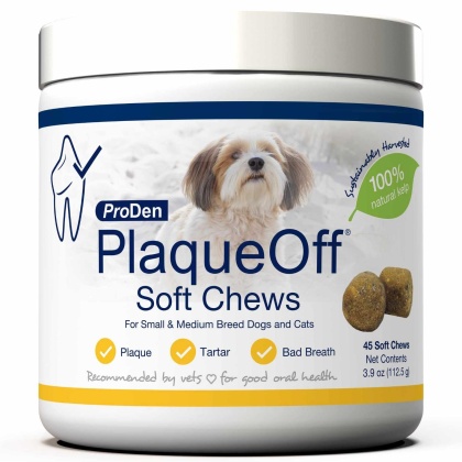 PlaqueOff Soft Chews Small/Medium Breed  - 45ct