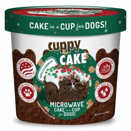 Puppy Cake Cuppy Cake Mix Gingerbred with Pupfetti Sprinkles