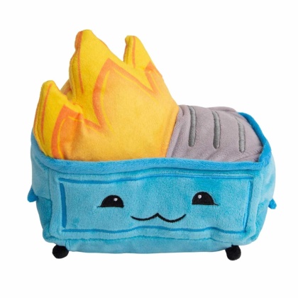 SnugArooz Dumpster Fire Plush Dog Toy 6.5\